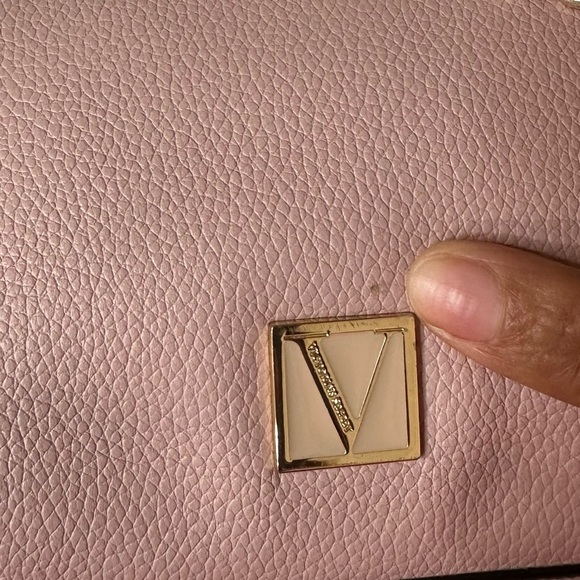 Victoria's Secret Rose Pink and Gold Shoulder Bag with Crescent Silhouette - Picture 11 of 15